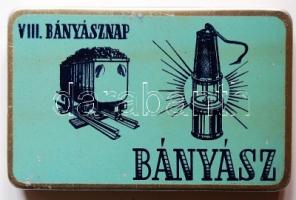 VIII. bányásznap fém szivarosdoboz
