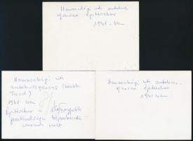 1941 Budapest XI., Hamzsabégi úti autóbuszgarázs építése, 3 db modern előhívás, hátoldalon feliratoz...