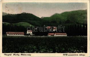 1944 Visegrád, Horthy Miklós telep, OTI szanatórium látképe (EK)