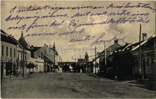 1914 Zalaszentgrót, Deák Ferenc utca. Lakenbacher Eszti felvétele és kiadása