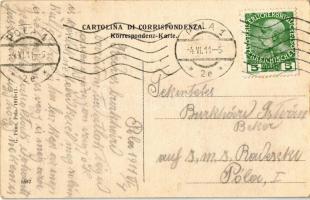 1911 Az Osztrák-Magyar Haditengerészet SMS Sankt Georg páncélos cirkálója / K.u.K. Kriegsmarine SMS ...