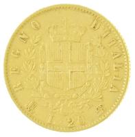 Olaszország 1873M-BN 20L Au "II. Viktor Emánuel" (6,45g/0.900) T:2-
Italy 1873M-BN 20 Lir...