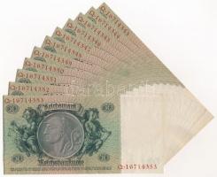 Német Harmadik Birodalom 1945. (1933) 50M (10x) sorszámkövetők T:II 
German Third Reich 1945. (1933...