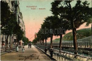 1908 Budapest V. Dunasor. D.T.C.L. 1908. Bdp. 3. (gyűrődés / crease)