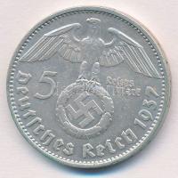 Német Harmadik Birodalom 1937D 5M Ag "Hindenburg" T:1-,2
German Third Reich 1937D 5 Mark ...
