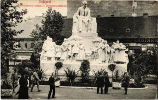 Budapest V. Gizella tér (Vörösmarty tér), Vörösmarty szobor, Maison Marianne női kalap terem, üzlet