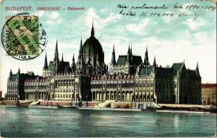 1908 Budapest V. Országház, Parlament. TCV card (EK)