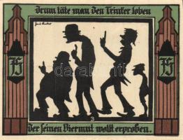 Német Birodalom/Weimari Köztársaság/Glauchau 1921. 75P 6klf teljes sor T:I