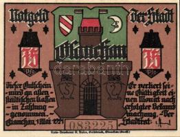 Német Birodalom/Weimari Köztársaság/Glauchau 1921. 75P 6klf teljes sor T:I