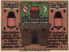 Német Birodalom/Weimari Köztársaság/Glauchau 1921. 75P 6klf teljes sor T:I