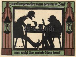 Német Birodalom/Weimari Köztársaság/Glauchau 1921. 75P 6klf teljes sor T:I