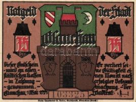 Német Birodalom/Weimari Köztársaság/Glauchau 1921. 75P 6klf teljes sor T:I