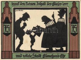 Német Birodalom/Weimari Köztársaság/Glauchau 1921. 75P 6klf teljes sor T:I