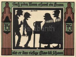 Német Birodalom/Weimari Köztársaság/Glauchau 1921. 75P 6klf teljes sor T:I