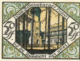 Német Birodalom/Weimari Köztársaság/Scheibenberg 1921. 50Pf 6klf teljes sor T:I