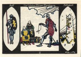 Német Birodalom/Weimari Köztársaság/Döbeln 1921. 50Pf 8klf teljes sor T:I