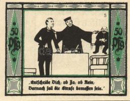 Német Birodalom/Weimari Köztársaság/Mülsen-St. Jacob 1921. 50Pf 8klf teljes sor T:I