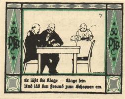 Német Birodalom/Weimari Köztársaság/Mülsen-St. Jacob 1921. 50Pf 8klf teljes sor T:I