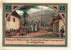 Német Birodalom/Weimari Köztársaság/Stützerbach 1921. 50Pf 5klf + 75Pf 2klf összesen 7klf teljes sor T:I