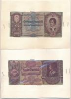 1930-1946. 17db-os pengő bankjegy tétel, mind külön csomagolva és tűzőkapoccsal rögzítve T:III ly.