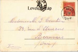 1905 Keszthely, Balaton fürdő és sétány. Kiadja Nádai Ignác (EK)