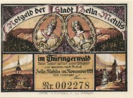 Német Birodalom/Weimari Köztársaság/Zella-Mehlis 1921. 10Pf, 25Pf, 50Pf 3klf összesen 5klf teljes so...