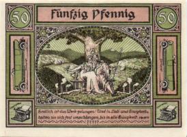 Német Birodalom/Weimari Köztársaság/Zella-Mehlis 1921. 10Pf, 25Pf, 50Pf 3klf összesen 5klf teljes so...