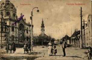 1910 Szolnok, Templom utca, Izraelita templom, zsinagóga (Rb)