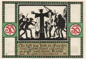 Német Birodalom/Weimari Köztársaság/Zörbig 1921. 50Pf 10klf teljes sor T:I