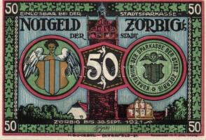 Német Birodalom/Weimari Köztársaság/Zörbig 1921. 50Pf 10klf teljes sor T:I