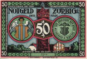 Német Birodalom/Weimari Köztársaság/Zörbig 1921. 50Pf 10klf teljes sor T:I
