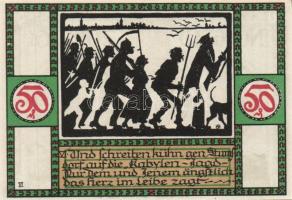 Német Birodalom/Weimari Köztársaság/Zörbig 1921. 50Pf 10klf teljes sor T:I