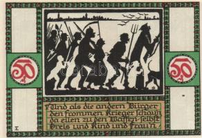 Német Birodalom/Weimari Köztársaság/Zörbig 1921. 50Pf 10klf teljes sor T:I