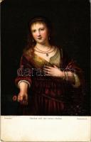 6 db RÉGI Stengel litho művészlap / 6 pre-1945 Stengel litho art postcards