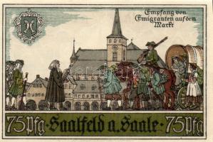 Német Birodalom/Weimari Köztársaság/Saalfeld 1921. 75Pf 5klf teljes sor T:I