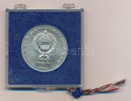 1974. 100Ft Ag "25 éves a KGST" eredeti, plombált MNB tokban T:1 kis patina Adamo EM43