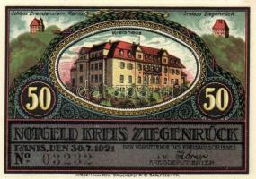 Német Birodalom/Weimari Köztársaság/Ziegenrück 1921. 50Pf 6klf teljes sor T:I