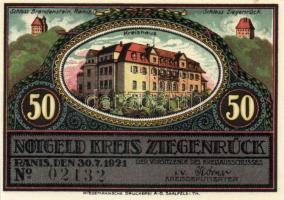 Német Birodalom/Weimari Köztársaság/Ziegenrück 1921. 50Pf 6klf teljes sor T:I