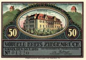 Német Birodalom/Weimari Köztársaság/Ziegenrück 1921. 50Pf 6klf teljes sor T:I