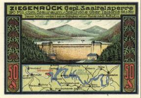 Német Birodalom/Weimari Köztársaság/Ziegenrück 1921. 50Pf 6klf teljes sor T:I