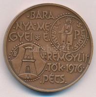Nagy István (1920-) 1976. Baranya megyei éremgyűjtők 1976. Pécs / 900 éves a Dukász korona Br emlékérem (42,5mm) T:1