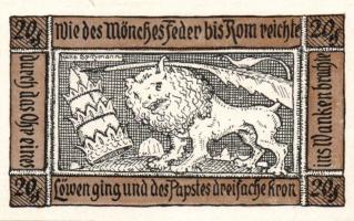 Német Birodalom/Weimari Köztársaság/Schweinitz 1921. 10Pf, 20Pf, 25Pf, 50Pf, 50Pf 5klf teljes sor T:...