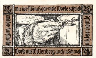 Német Birodalom/Weimari Köztársaság/Schweinitz 1921. 10Pf, 20Pf, 25Pf, 50Pf, 50Pf 5klf teljes sor T:...