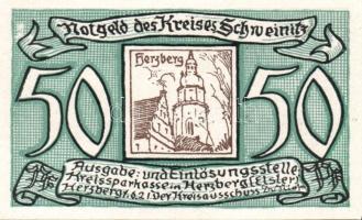 Német Birodalom/Weimari Köztársaság/Schweinitz 1921. 10Pf, 20Pf, 25Pf, 50Pf, 50Pf 5klf teljes sor T:...