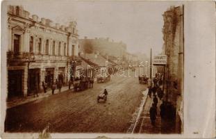 1916 Lutsk, Luck; WWI main street, dentists office. photo (EK)