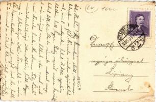 1935 Székesfehérvár, szoba belső karácsonyfával. photo (EK)