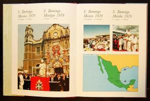 Vatikán 1987. II.János Pál utait ismertető luxus kiadás sok képpel könyv alakban, benne 1985. 5L, 10...