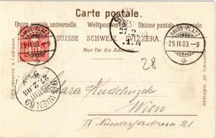 1903 Wintersport / winter sport, bobsled, sledding people. P.V.K.Z. 10301