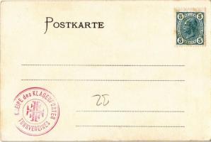 Salto mortale vom Reck. Orig.-Phot. v. J. Hamann + Kneipe des Klagenfurter Turnvereines (EK)