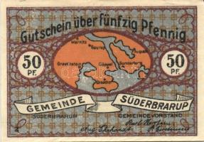 Német Birodalom/Weimari Köztársaság/ Süderbrarup 1921. 50Pf 8klf teljes sor T:I